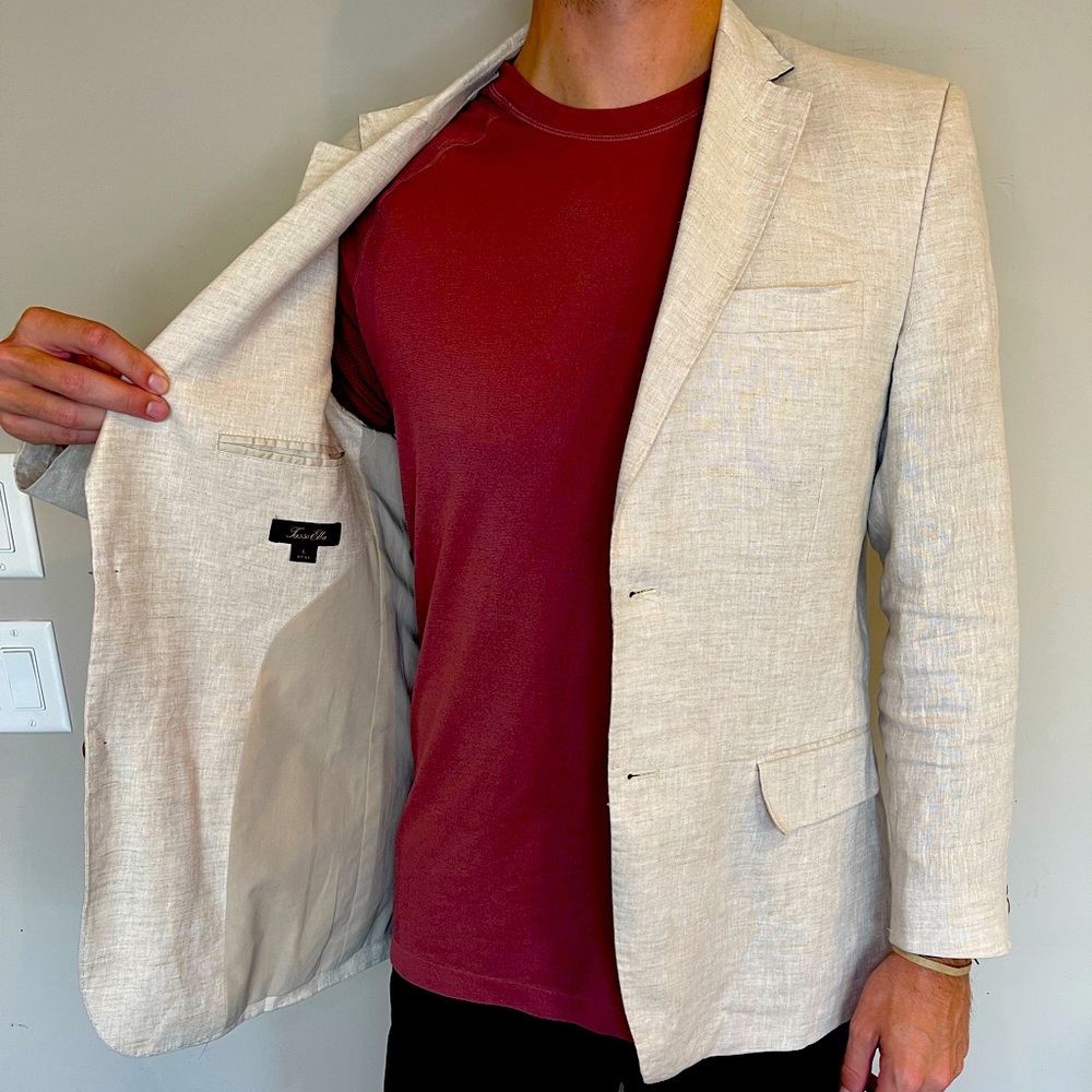 Linen men's blazer